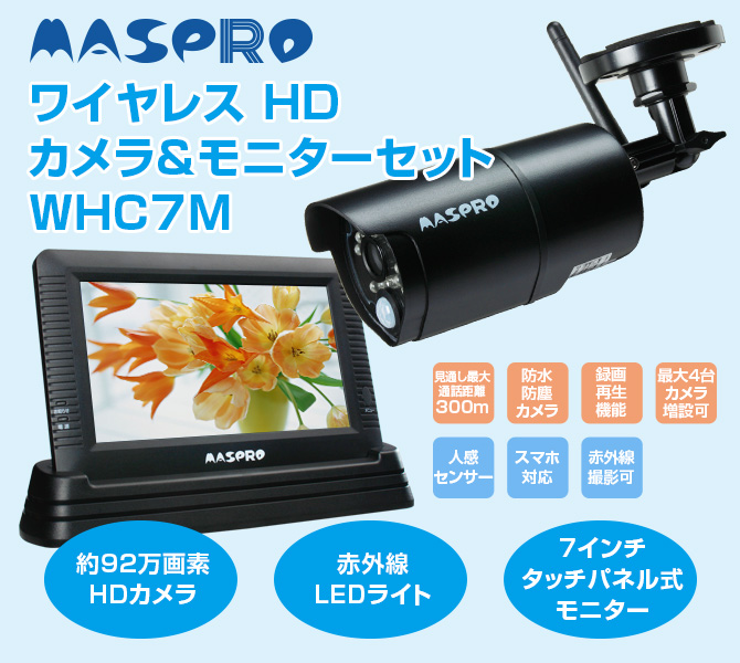 ワイヤレスHDカメラ&モニターセット