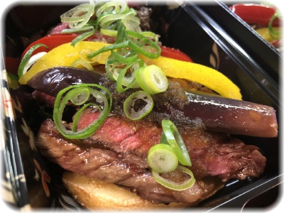 上州牛ステーキ弁当♪太田舟木亭
