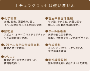 【ナチュラグラッセは使いません！】