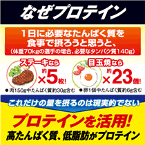 効率よくたんぱく質を摂取するならプロテイン。