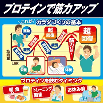 【超回復】を繰り返しプロテインで筋力アップ。