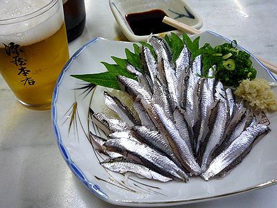 小イワシ刺身