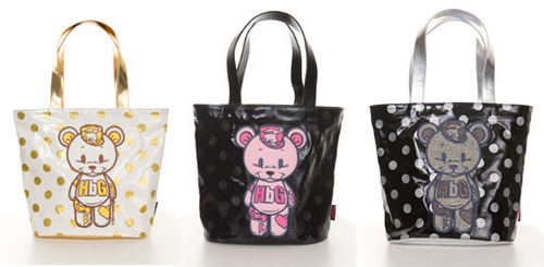 HbG Big Cameron Lame dot Tote bag