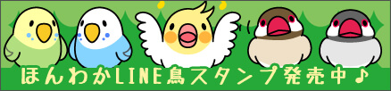 ほんわかLINE鳥スタンプ発売中！