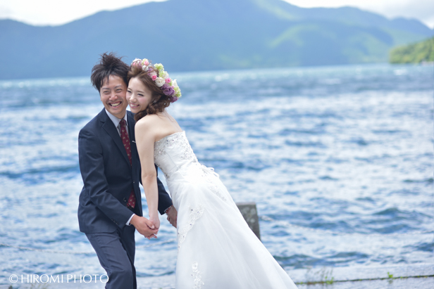 箱根芦ノ湖にて結婚式ロケフォト_101s