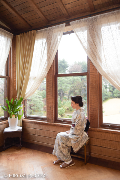 熱海起雲閣にて着物撮影