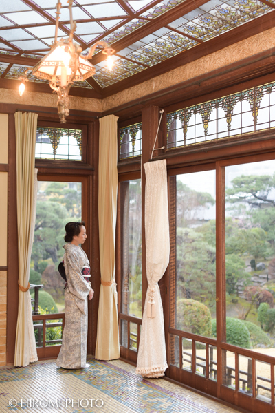 熱海起雲閣にて着物撮影
