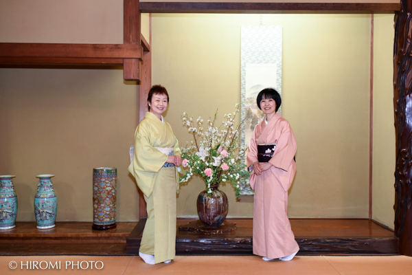 日影茶屋さんにて着物美人