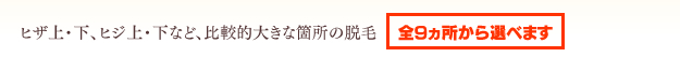 全9ヵ所から選べます