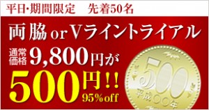 ワンコイン脱毛