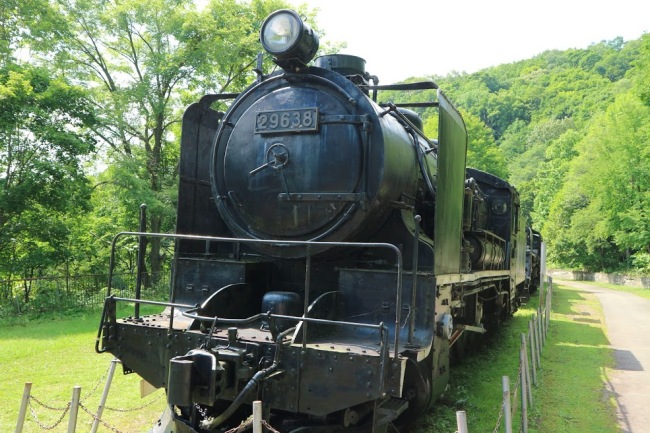 神居古潭 機関車
