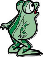 京のカエル大阪のカエル