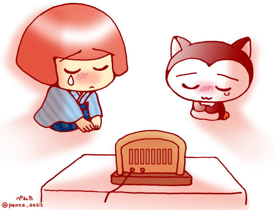 8月15日　終戦記念日記念日イメージキャラ　福ちゃん  イラスト　福ちゃん