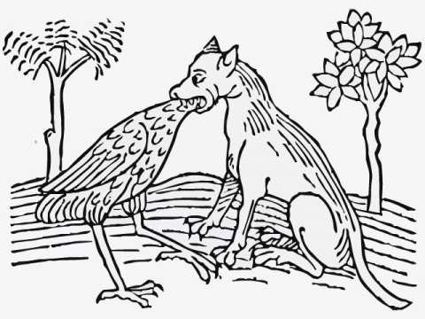 昔話の日本語 英語 オオカミ と サギ The Wolf And The Heron Mkbanbiのブログ