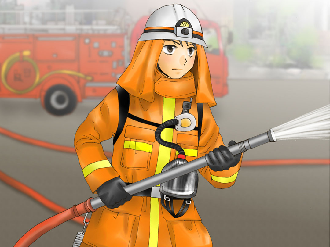 女の子のお仕事 今日のお仕事紹介 消防士 Fire Fighter Mkbanbiのブログ