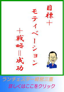 目標＋モティベーション＋戦略＝成功