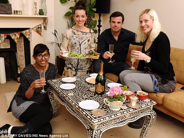 The victims: As midnight approached and we still hadn't eaten so much as a hoisin pancake, the guests (victims?) I'd invited over in an attempt to impress with my dazzling Eastern-inspired banquet were drafted in