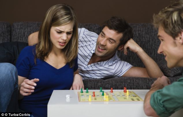 Friends Playing a Board Game