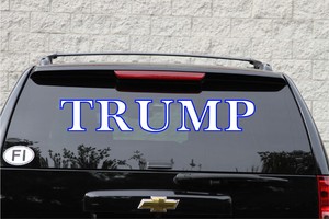 Image result for big trump sign on car