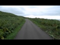焼尻島でのレンタル自転車での走行風景