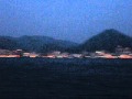 山口県下関市「唐戸市場」海岸から観た門司港レトロ地区の夜景