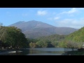 七ヶ宿町長老湖の紅葉