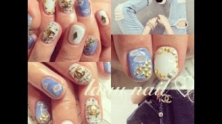 シャネル×デニムネイルデザイン☆2