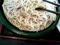 そば処「ゆで太郎」の肉もりそば Japanese Noodle Meet Mori Soba
