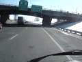 Electric VW Bus EV Westfalia on Freeway