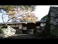 福岡県　秋月城の紅葉　その2　長屋門