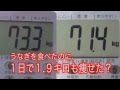 ダイエット 一日で１.９キロ痩せた。うなぎ食べたのに？2013 08 05