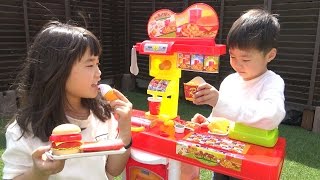 HAMBURGER Shop FAST FOOD SHOP SET TOY ハンバーガーショップ おもちゃおままごと セット