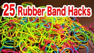 輪ゴムでできる25のこと/25 rubber band life hacks/100均の輪ゴム使いました