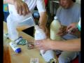 楽しい我社のエコ活動、廃食油で手作り石鹸 eco handmade soap 环保手制肥皂