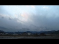2011.12.25青木村から上田市~東御市に流れ込む雪雲(微速度撮影)