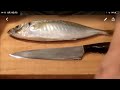 鯵(アジ)の捌き方・・・・大和の 和の料理(鯵の刺身)