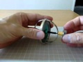Chikyu-goma, a gyroscopic toy 偏荷重のある地球ゴマ（ジャイロ）