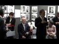 写真展「宰相列伝」(2/2)　で橋本元首相・久美子夫人の挨拶