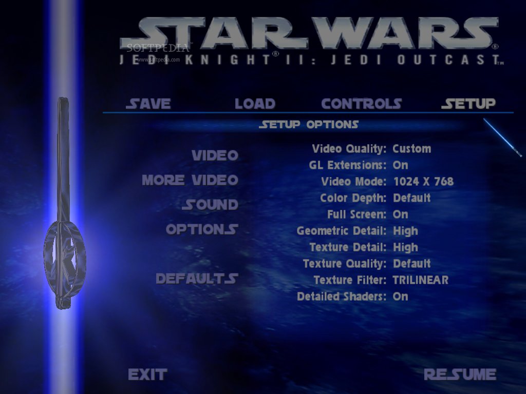 Star Wars Jedi Knight II: Jedi Outcast.