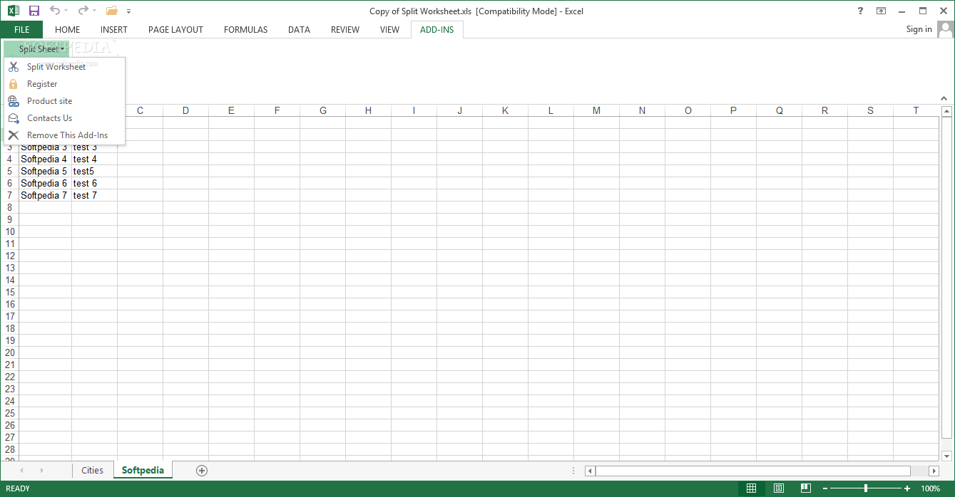 Download Excel-tool Split Excel Sheet 