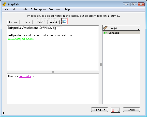 SnapTalk - Glass Bead