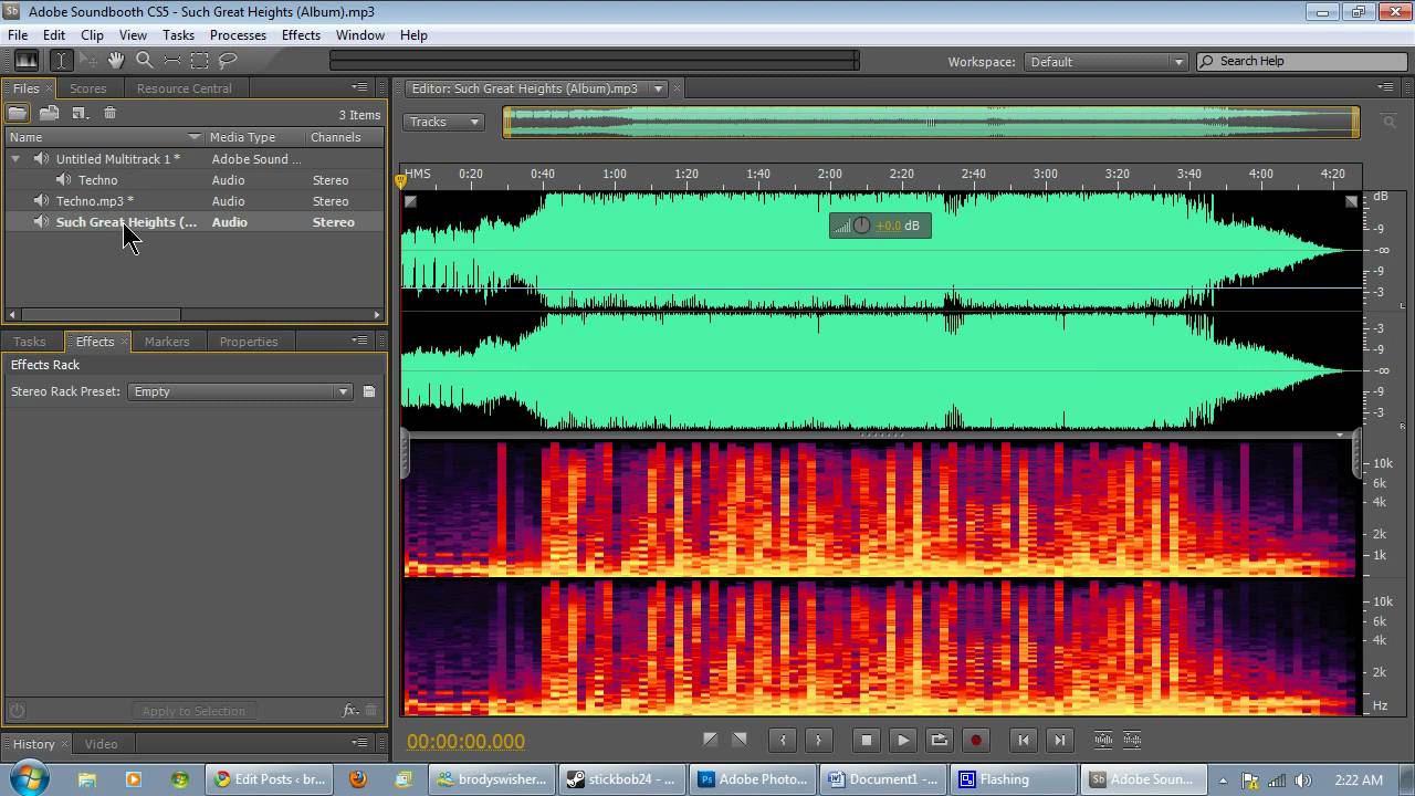 Sound editing software | Adobe Soundbooth.
