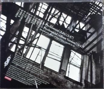 Slipknot Psychosocial CD back