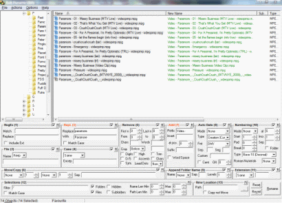 Advanced Renamer - Batch modes