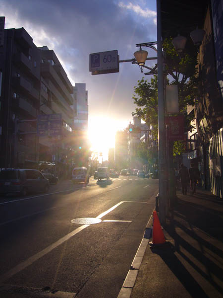 夕日
