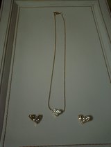 ハートのピアスネックレス