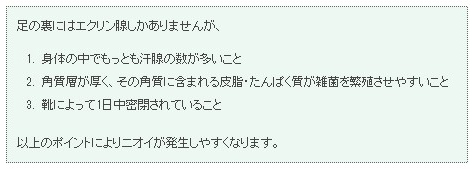 足の裏には・・・