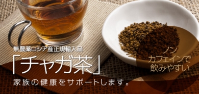 チャガ茶　カバノアナタケ茶　白樺　ノンカフェイン　無農薬