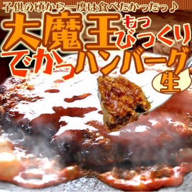 【小豆島お肉の山下屋】大魔王でかっハンバーグ生<510g>ソース付