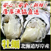 安心！安全！新鮮！北海道厚岸産 生牡蠣
